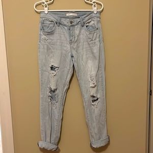 Eunina Mid Rise Relaxed Skinny Jeans